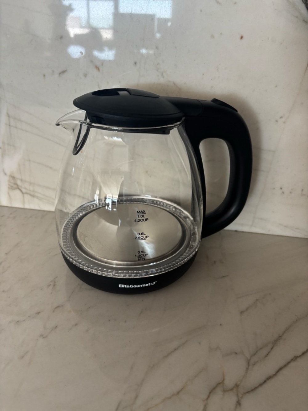 Elite EKT0501 Black 1l Electric Glass Water Kettle Used once - Picture 6 of 10